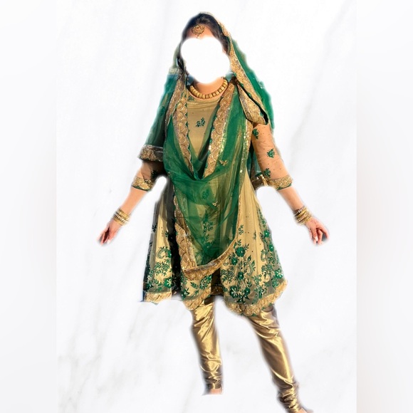 3 piece suit lehenga Indian - Picture 3 of 7